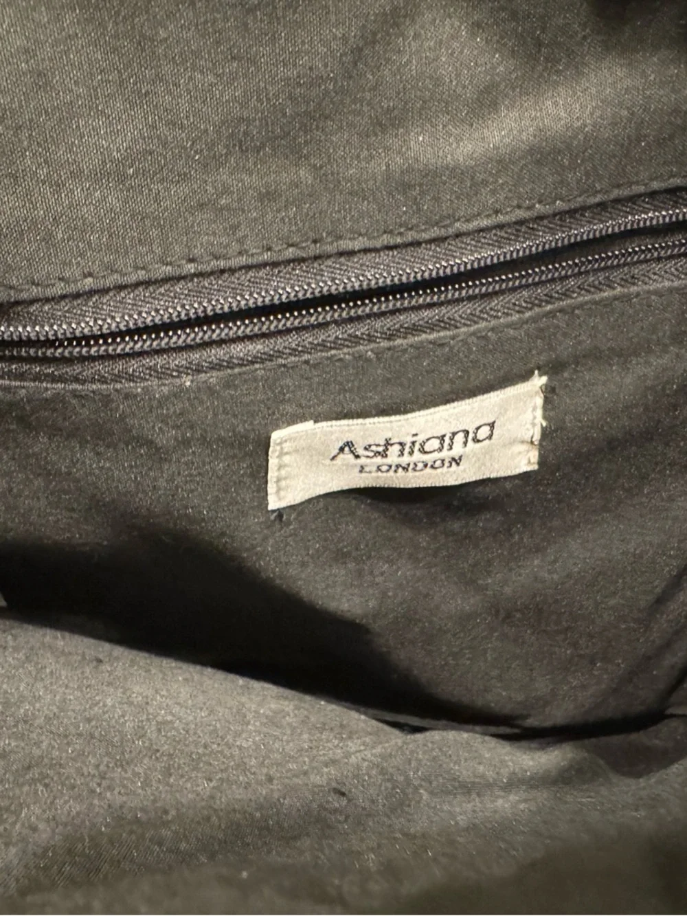 Ashiana London Black Fabric Pouch